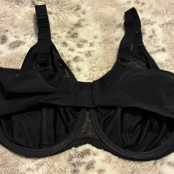 Elomi Black Satin Bra size 36I - Picture 3 of 3